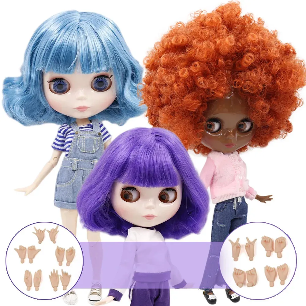 ICY DBS Blyth Puppe Nr. 1 weiß braun schwarz superdunkler Gelenkkörper 16 BJD Sonderpreis OB24 Spielzeug Geschenk 240311