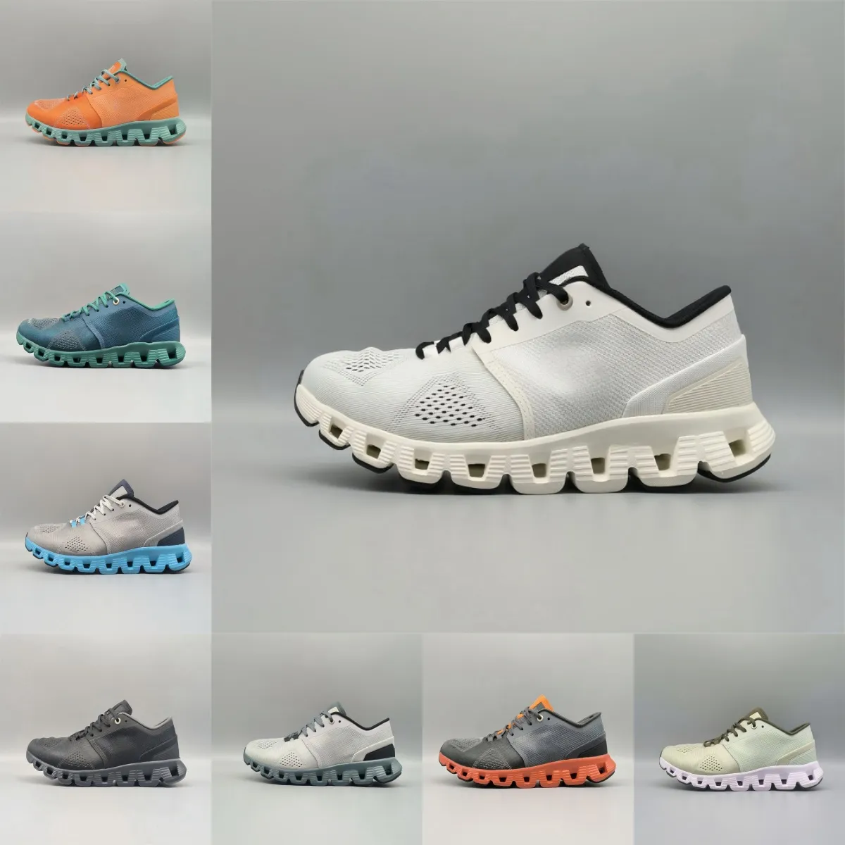 Sneakers Designer Szybki buty do biegania Cloud X3 Cloudmonste Mężczyźni kobiety Sneaker Black White Clouds trening Krzyż Aloe Storm Blue koronkowe trenerzy rozmiar 36-45