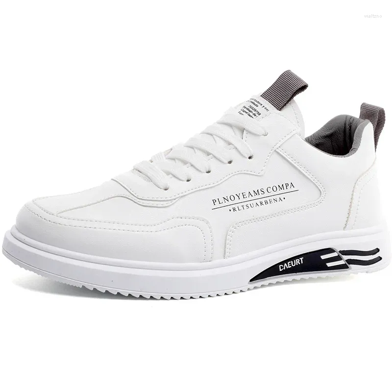 Casual Shoes Low Heel Lace-up Shallow PU In 2024 Early Autumn Breathable Light Men's Vulcanize Wear-resisting