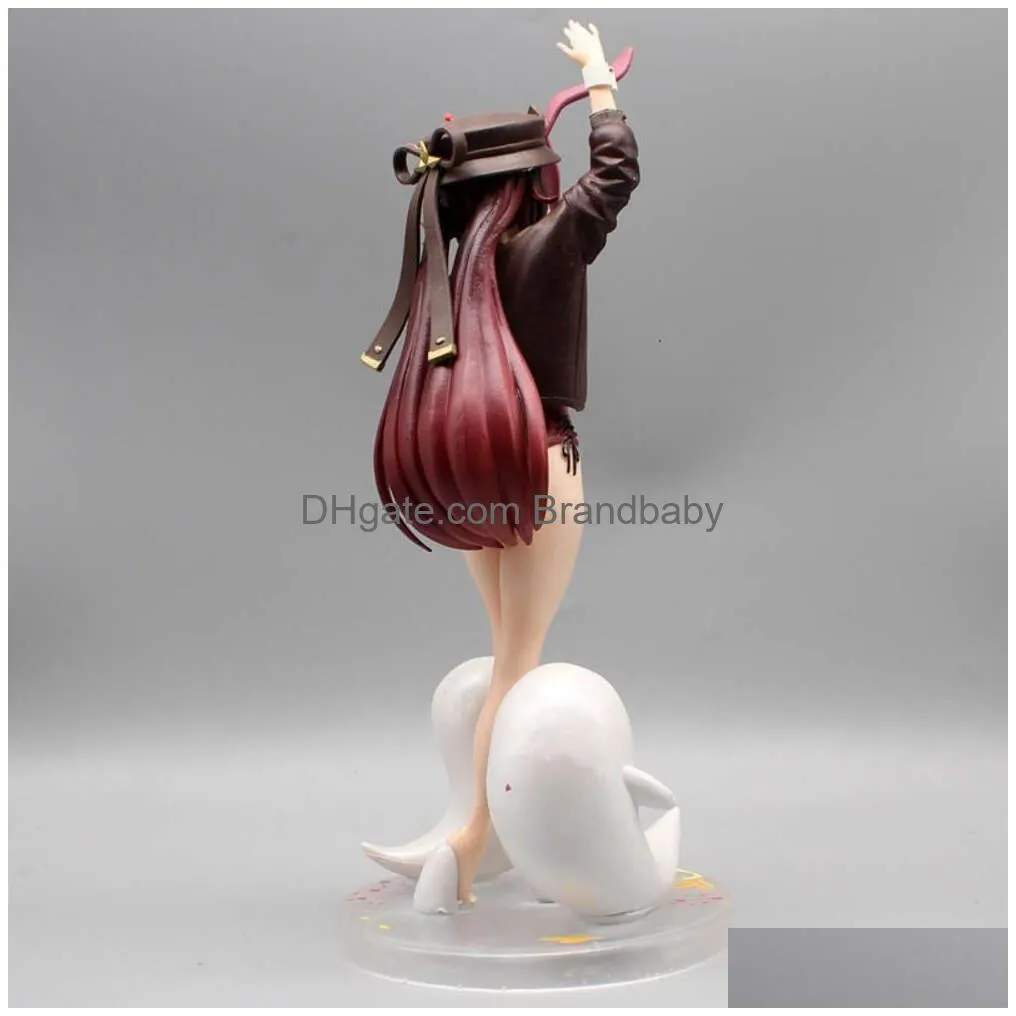 Finger Toys 27Cm Genshin Impact Hu Tao Bunny Y Girl Figure Klee/Venti/Qiqi/Naa Action Adt Collectible Model Doll Drop Delivery Gifts N Dhjcb