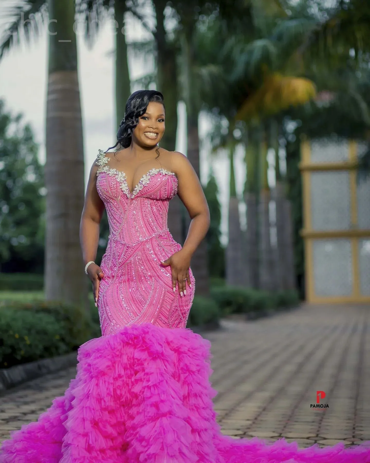Fuchsia mermaid prom dresses hotsell