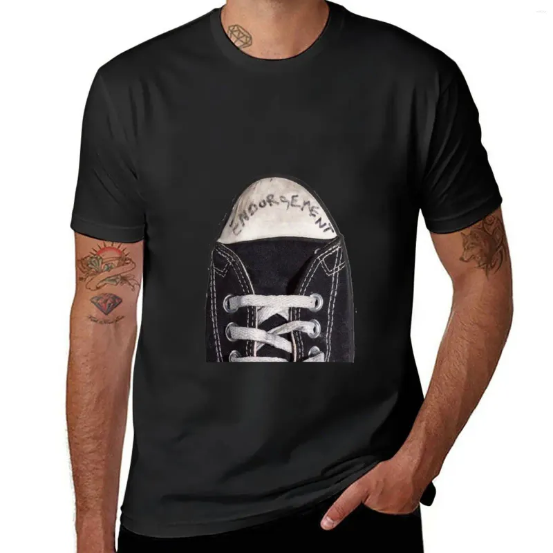 Herrtankstoppar godkännande t-shirt söta kläder anpassade t skjortor kort ärm anpassad skjorta vanlig svart män