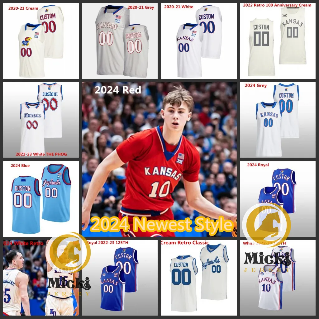 Tyshawn Taylor Wilt Chamberlain 2024 Kansas Jayhawks Basketball Jersey