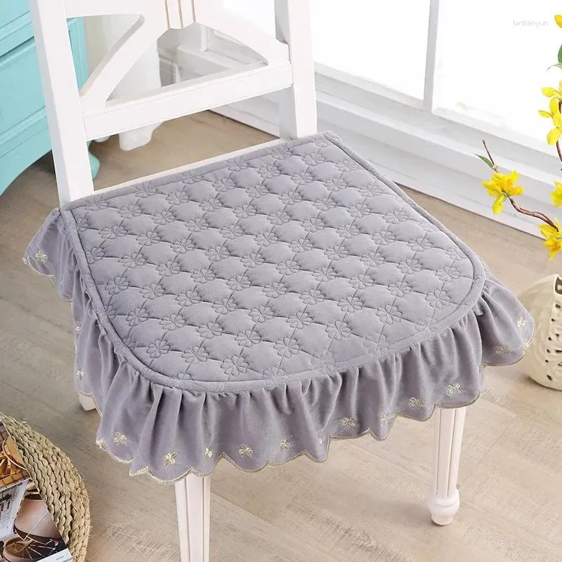 Oreiller d'hiver en peluche chaud, coussin simple, loisirs saisonniers, chaise multicolore, tabouret de Table à manger pour personne