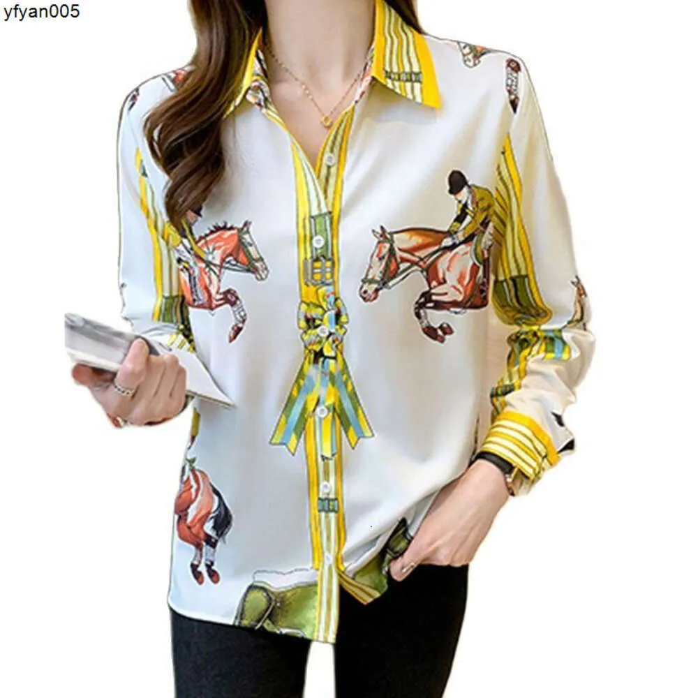 Blouses Shirts Chique stijl Elegant Lente Herfst Tops met lange mouwen Mujerwomensl2mk