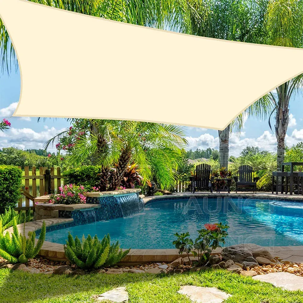 DHgate.com:420D Waterproof Square Rectangular Shade sail Outdoor Garden ...