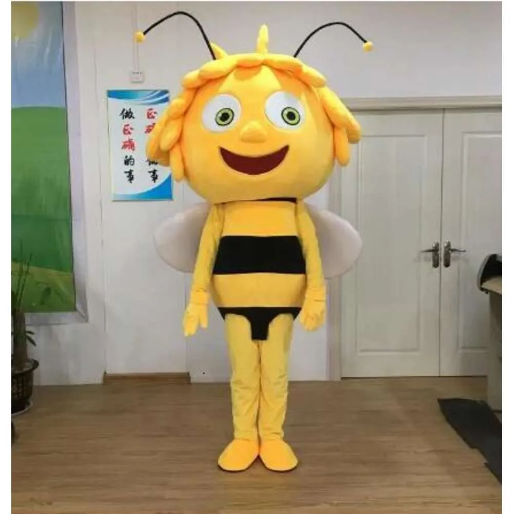 Mascot kostymer nya vuxna halloween jul populära bi mascotte tecknad plysch fancy klänning maskot kostym