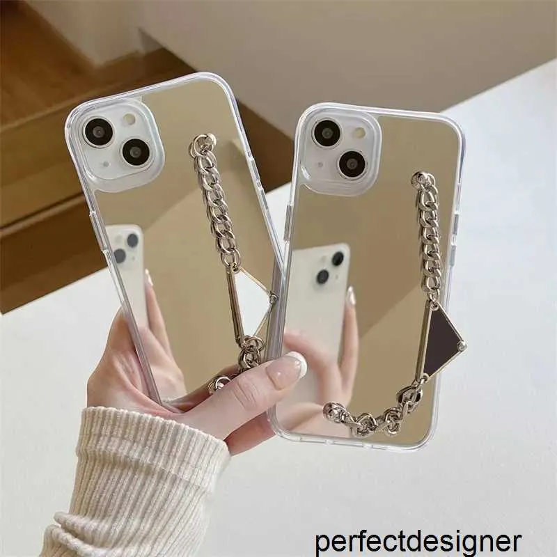 Designer Fashion Plating Designer Telefoonhoesjes voor iPhone 14 14pro 14plus 13 13pro 12 12pro 11 pro max Luxe kettingen mobiele telefoon beschermhoes CYG239119-36YBA