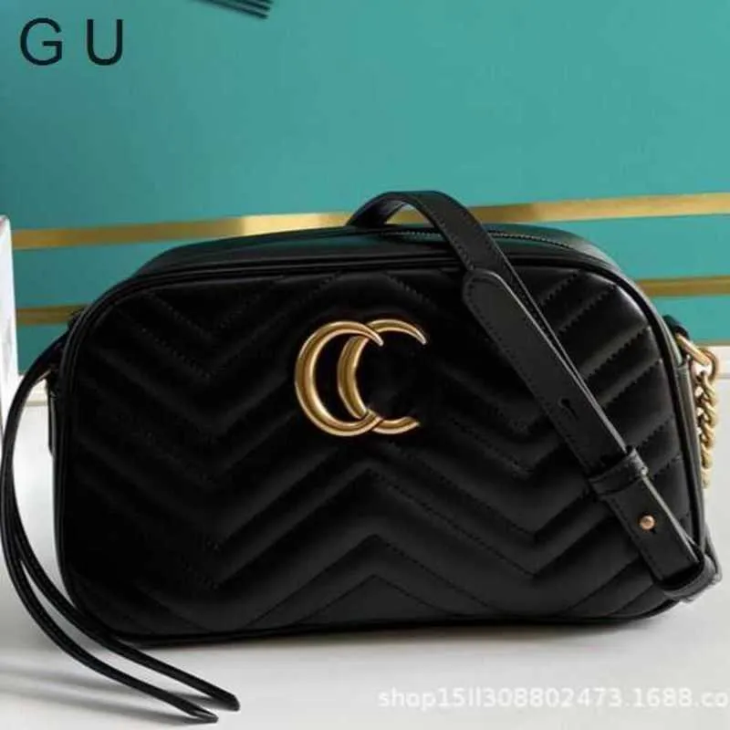 Skew Bag Luxury Manufacturer Promotion Original Pikuqi Marmont Quilted Leather Camera Bag Fashionable and Versatile Single Shoulder Crossbody Classic