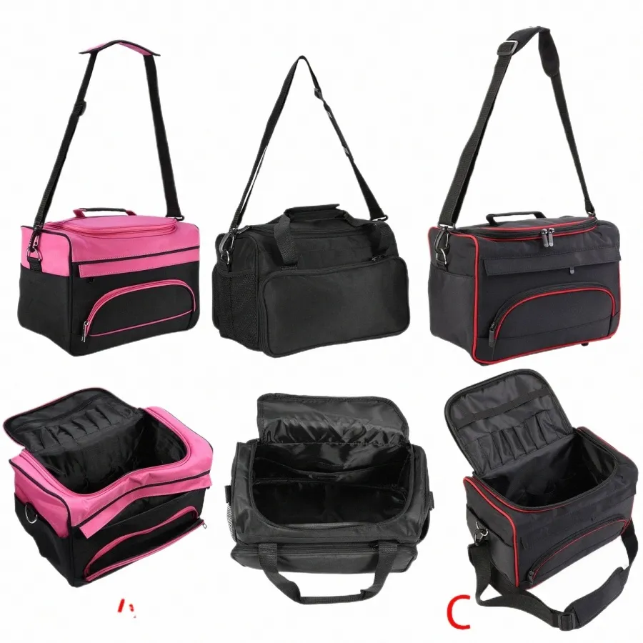 Barber Scissor Bag Sal Hairdring Makeup Storage Bag Bolsa Secador de cabelo Pente Ferramentas Bag Travel Case com tira de ombro Y4dv #