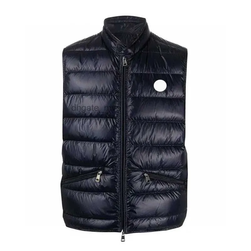 Monclairer Outdoor Lightweight Mens Down Vest Stand Collar Gilet Chest NFC Badge Menダウンベスト秋の冬のジレットサイズ1-5