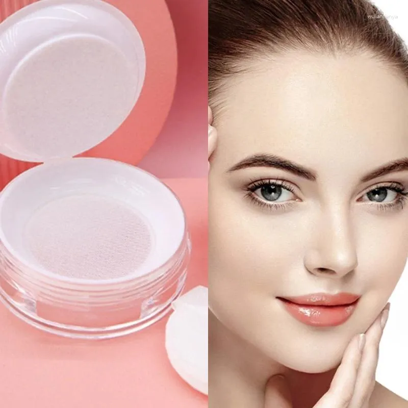 Lagerung Flaschen Reise Kunststoff Lose Glas Mit Sieb Leere Kosmetik Sieb Große Behälter Weiße Kappe Make-Up Puff Tragbare Pack