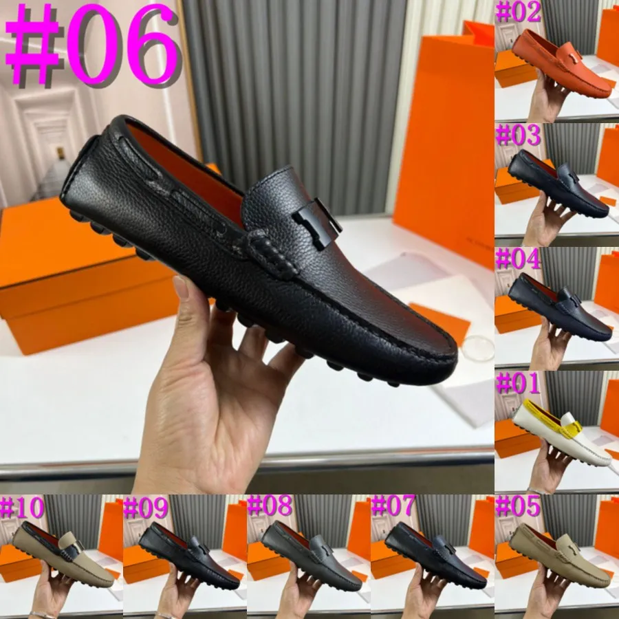 40modal 2024 Nuevo diseñador para hombre Zapatos casuales Zapatos para hombre Mocasines Zapatos De Hombre Hombres Casual Mocasines de cuero natural Mocasines de conducción Hombres suaves