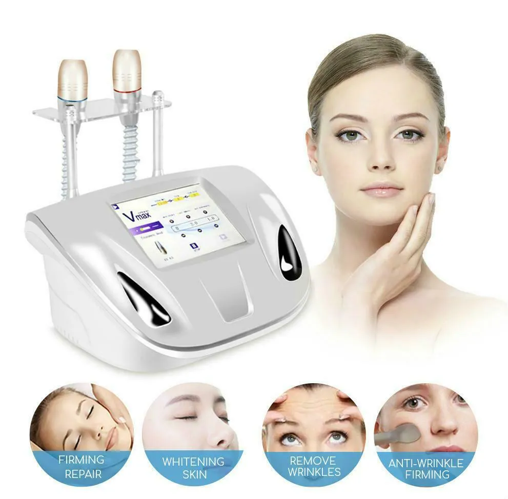 Machine à ultrasons Vmax Hifu efficace, 3.0mm 4.5mm, 2 sondes, ligne Radar, sculpte la peau, raffermissement du visage, SMAS