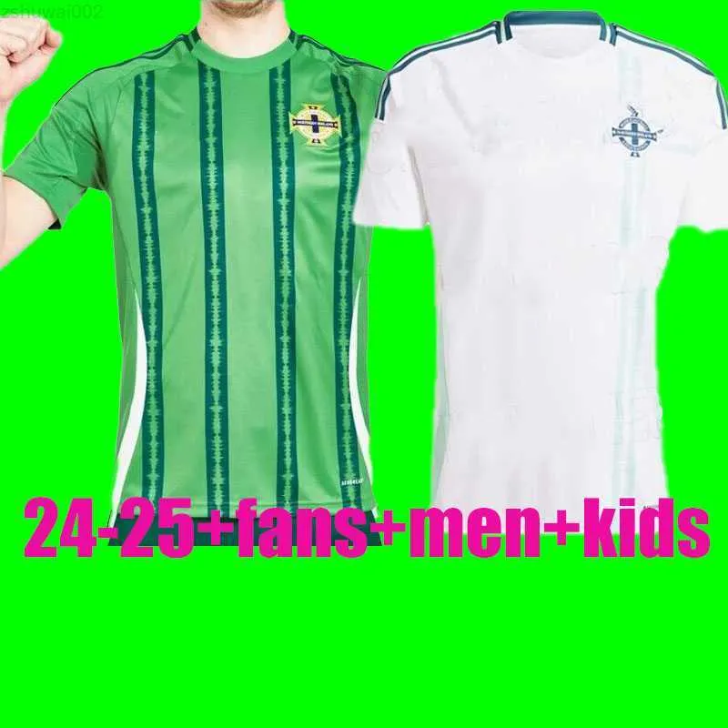 2024-2025 Irlanda do Norte MAGENNIS Tailândia Futebol Jerseys 24 25 Away Branco EVANS LEWIS Saville MCNAIR Ballard MAN KIDS Kits MULHERES Futebol