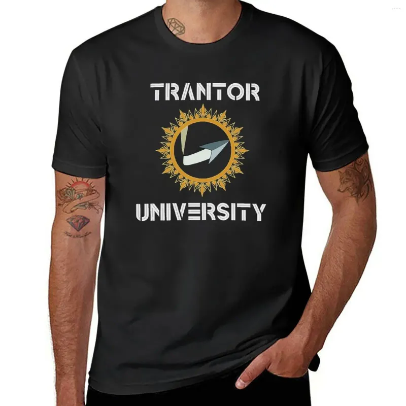 Herrtankstoppar Trantor University t-shirt rolig t-skjorta Anpassade skjortor Designa din egen årgång för män