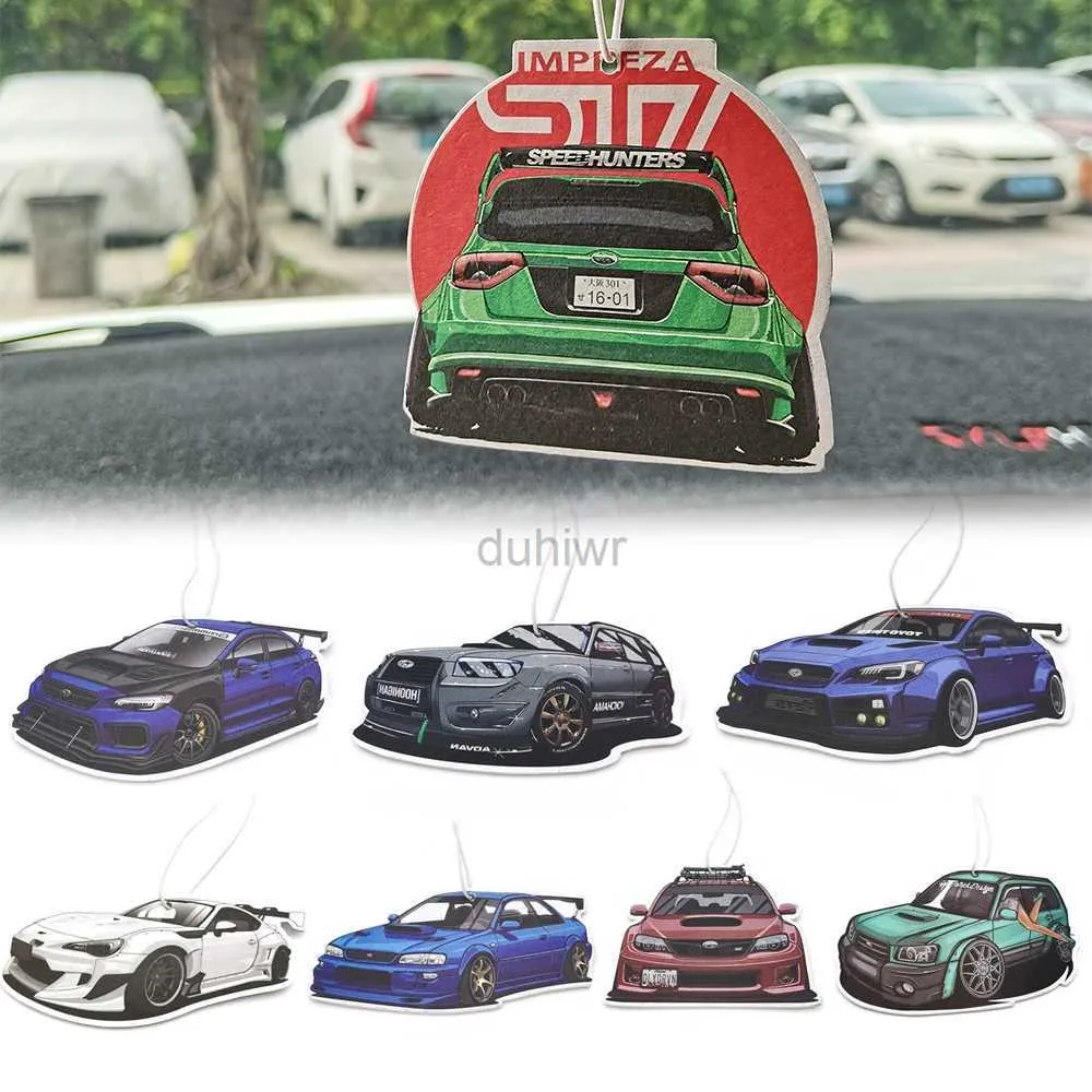 Samochód odświeżacz powietrza na gorąco sprzedaż powietrza odświeżacz powietrza wiszące lustro wsteczowe perfumy wisiorek solidny papier odpowiedni do Subaru WRX Forest Accessories 24323