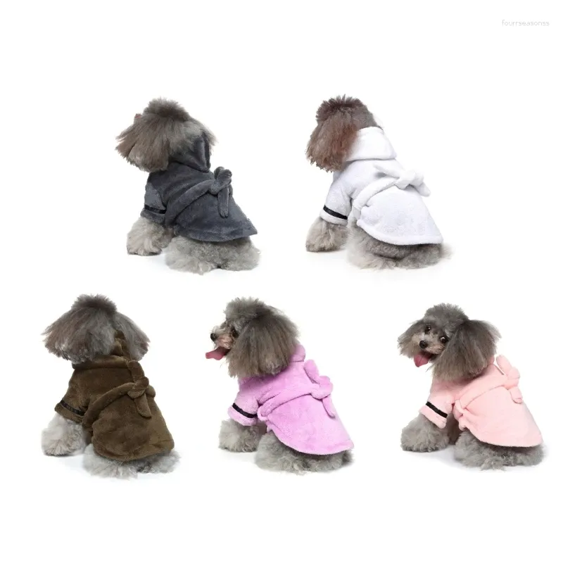 Dog Apparel Pet Bathrobe Warm Clothing Soft Puppy Pajama Quick Drying Super Absorbent Keep Your Comfort All Night-