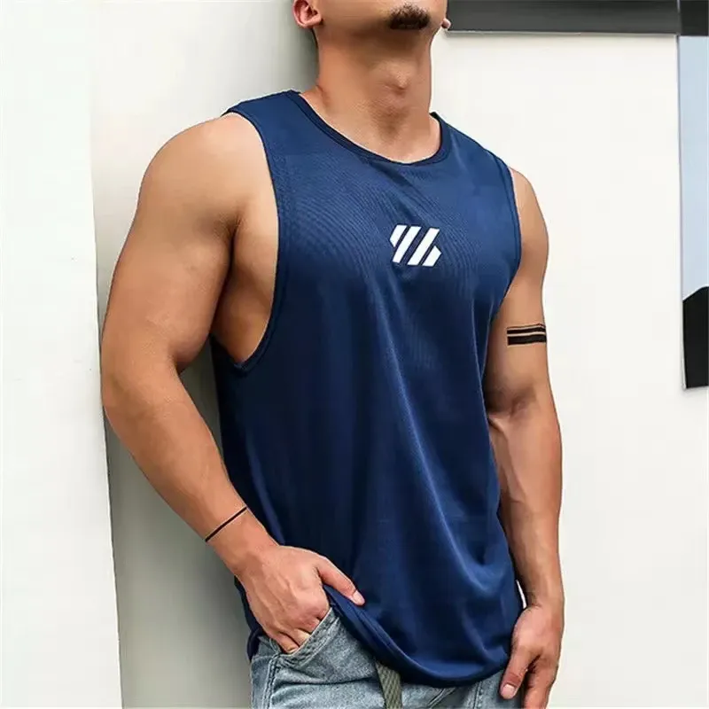 Kontrol Xiaomi Mijia Yaz Spor Yelek Gyms Fitness Fitness Mesh Tank Tops Joggers Sleeveless Shiless Borsible Erkek Eğitim Moda Tankı Erkekler