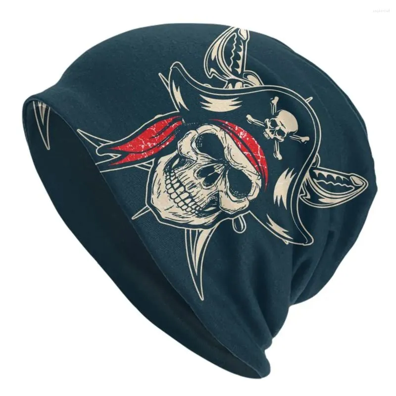 Berets clássico pirata crânio crânio gorros bonés unisex inverno quente chapéu de malha homens mulheres adulto anime manga bonnet chapéus boné de esqui