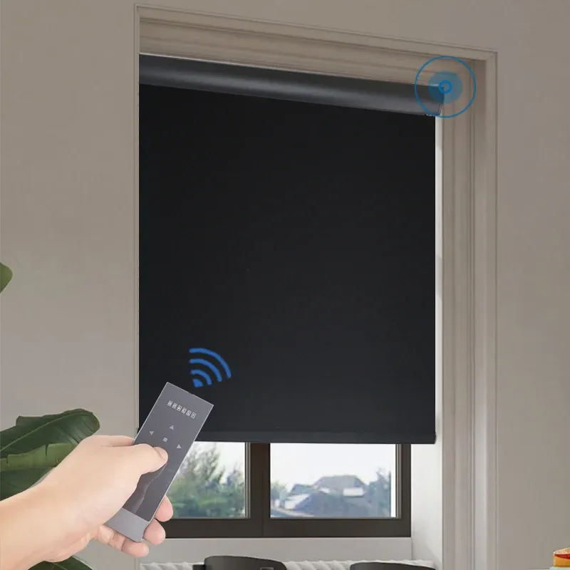 Persianas Smart Matters Cortinas elétricas sem fio Cortinas blackout remotas e controle de voz Alexa Google Home compatíveis para quartos