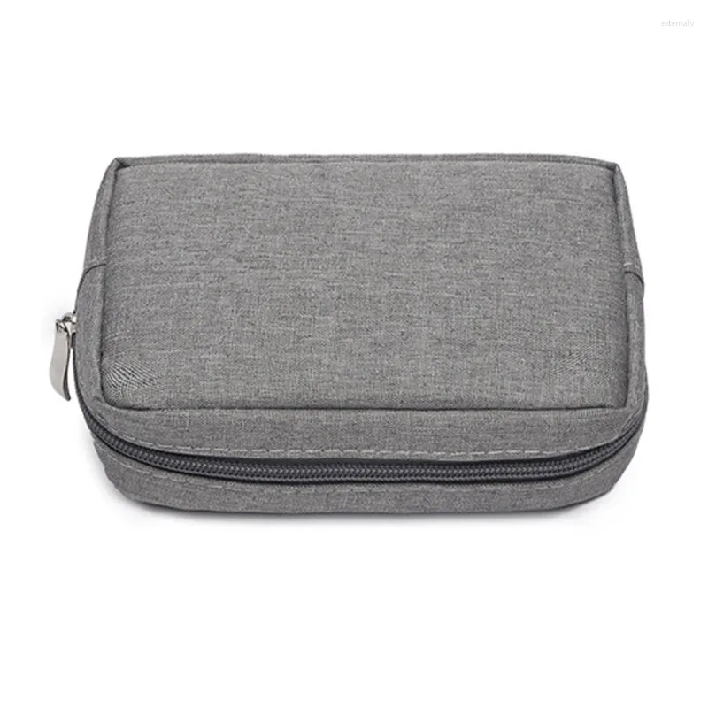 Sacs de rangement de voyage à 3 couches, organisateur de câbles durables, tissu Oxford pour étui de souris, sac de batterie externe, transport d'accessoires électroniques