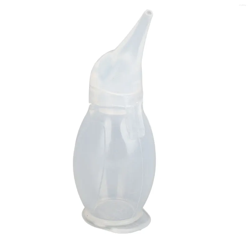 Sacs de rangement Aspirateur nasal pour bébé 75 ml Doux Nettoyage facile Polyvalent Silicone Nettoyant nez flexible pour un usage quotidien