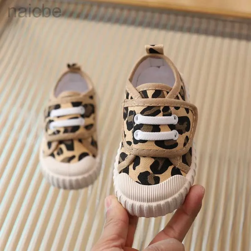 Sneakers barns dukskor ny mode klassisk mjuk och bekväm pojke sportskor flickor casual skor barn skateboardskor leopard mönster 24322