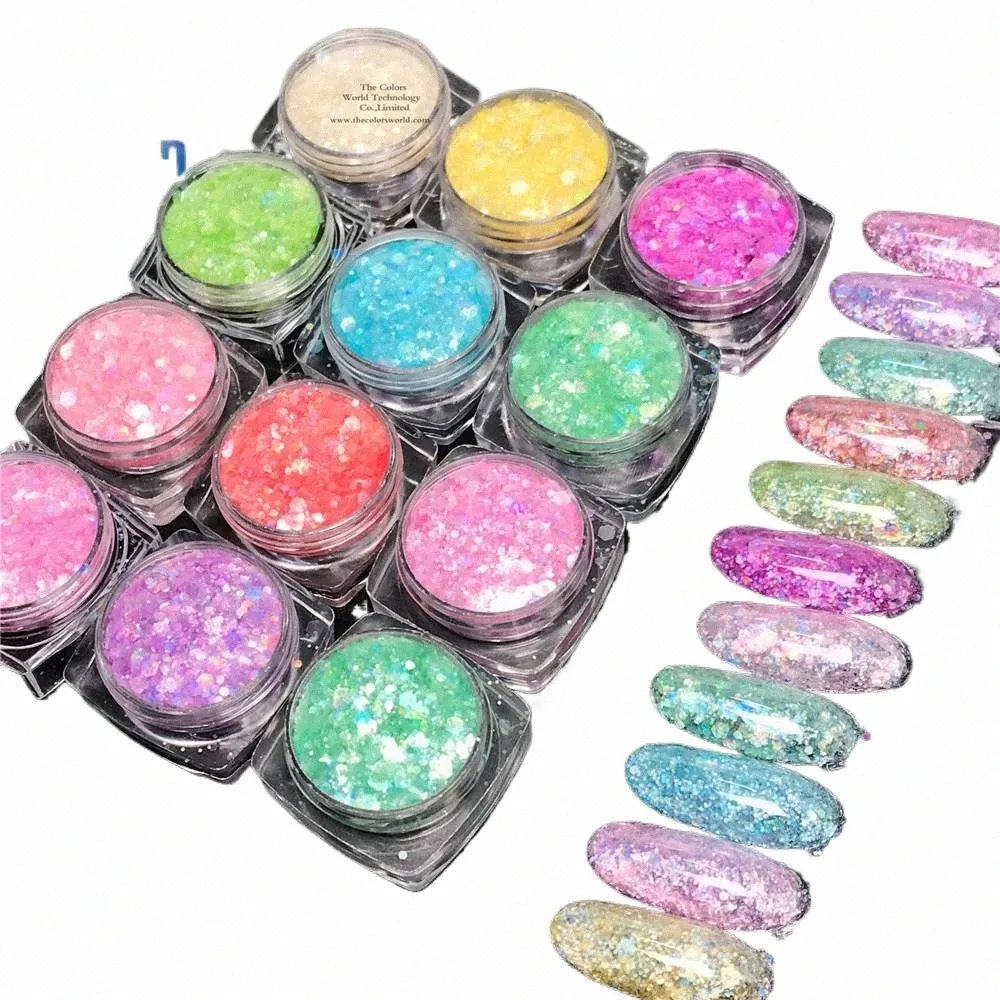 TCT-866 Qualité Cosmétique Eco-friendly Biodégradable Glitter Sparkle Laser Rainbow Coloré Pour Les Yeux Maquillage Brillant À Lèvres Corps Loti J9f0 #