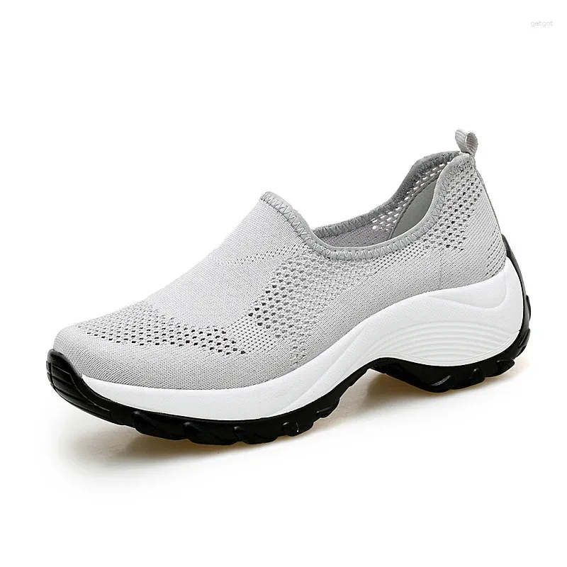 Sıradan Ayakkabı Kadınlar Yaz Meyh Slip-On Platform Ayakkabı Spor Ayakkabıları Kadın Dış Nefes Alabilir Işık Yürüyüş Kadın Tenis Feminino