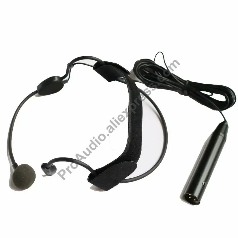 Microphones MICWL CA03 Head Wearing Headset Mike Mic Microphone 5m Cable XLR 3Pin Phantom Power 48V