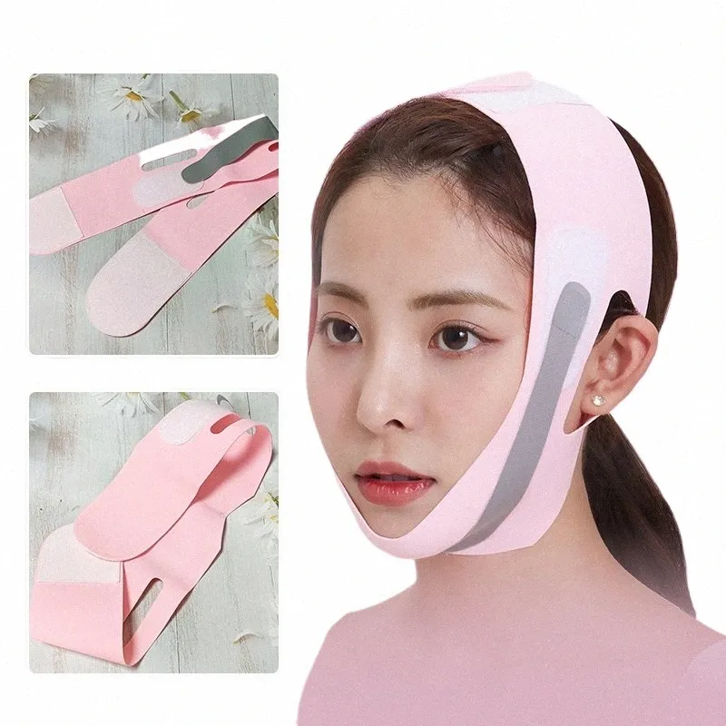 Anti-rides Visage Bandage Respirant V Visage Joue Lift Up Bande Visage Masque Mince Réduire Double Menton V-Line Sha Bandage e2Ip #