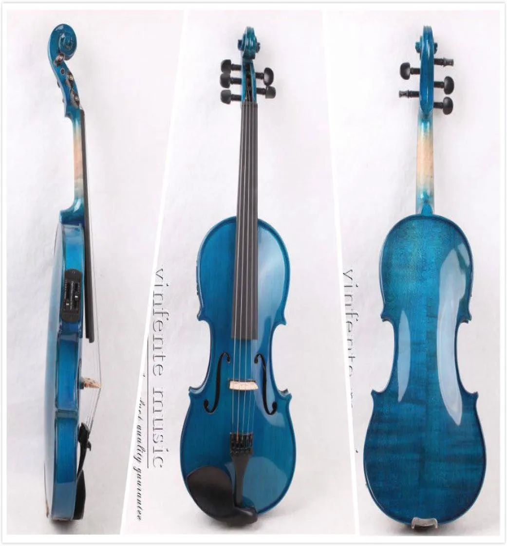 44 5 String Electric Electric Acoustic Violin Size Canada Maple Spruce Wood Ebony Violin Case Case Bow8172765