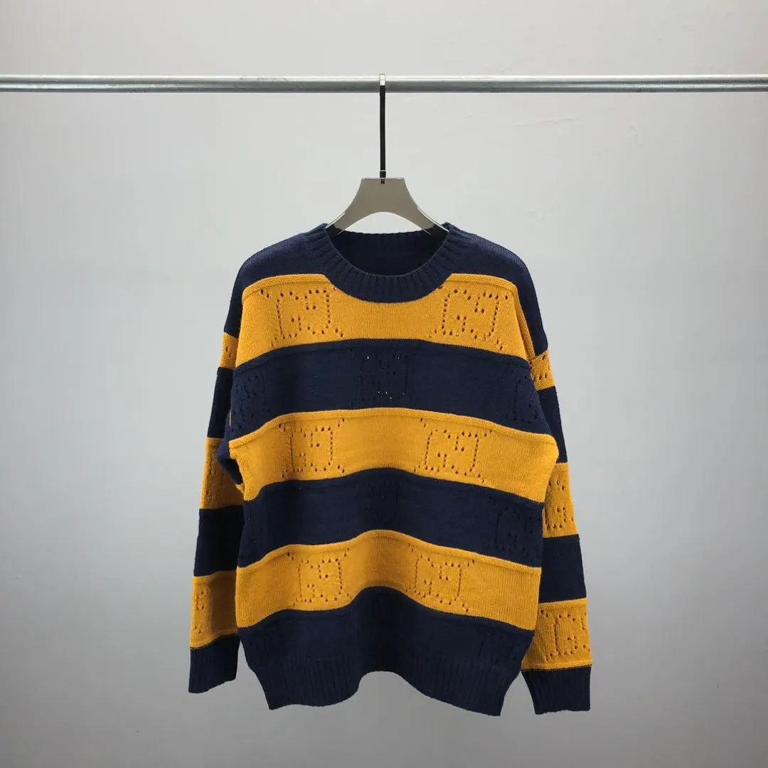 남자 스웨터 2024 승무원 넥 가을/겨울 디자이너 레터 느슨한 캐주얼 스웨터 까마귀 재킷 남자 스트리트웨어 m-xxxl#009
