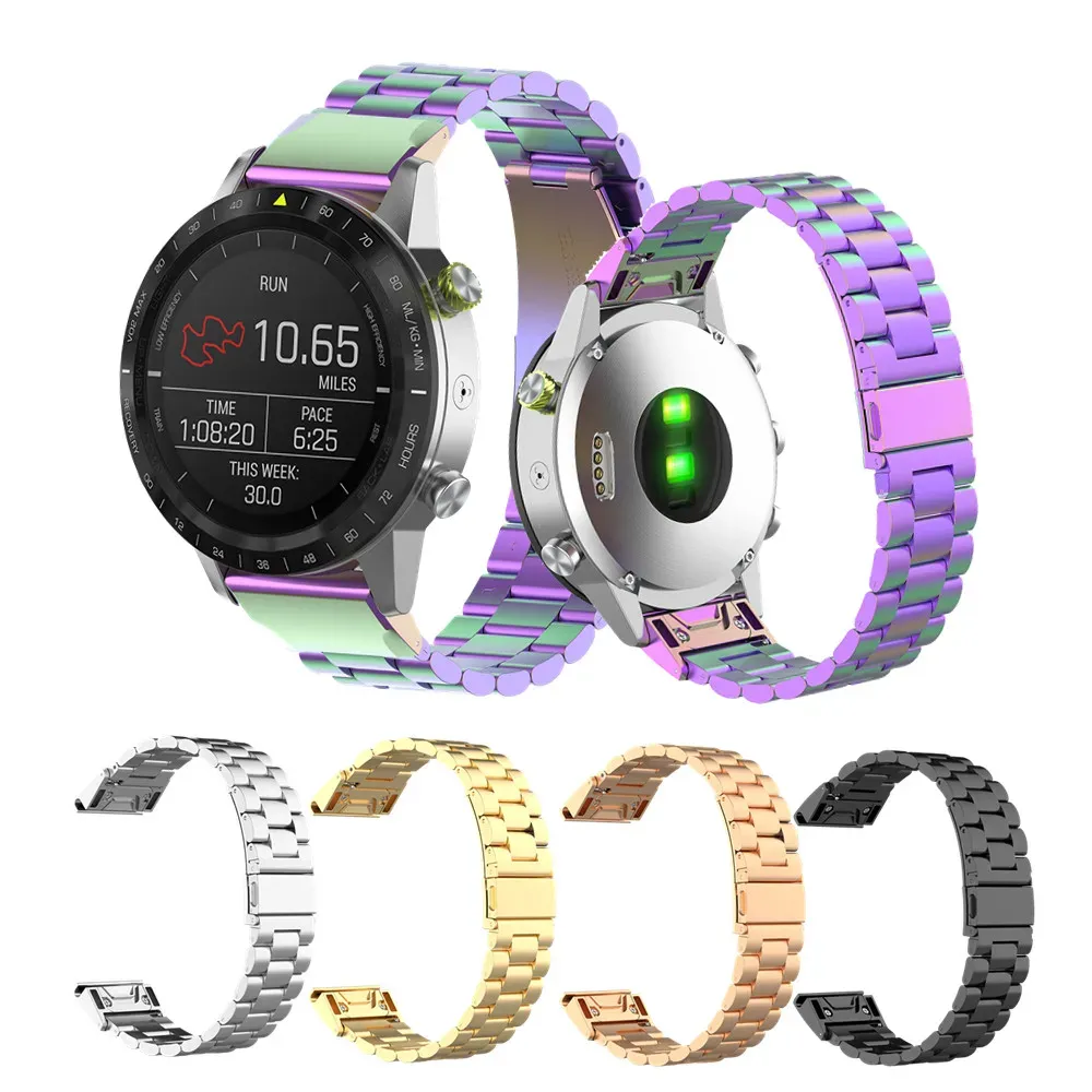 ملحقات 22 22 ملم سوار معدني سوار ذكي لفرقة مراقبة Garmin Fenix ​​6 6s 6x Pro Solar 5 5S 5x Plus 3HR 945 935 S50 Quatix5 STRAP