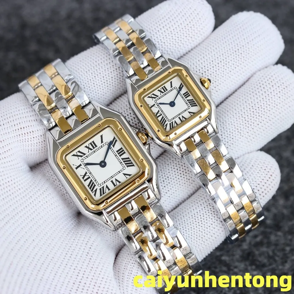 Designer horloges van hoogwaardige diamanten horloge dames kwartsbeweging horloges Montre luxe horloge klassieke saffier waterdichte carticheetah 22 27 mm mode leuk