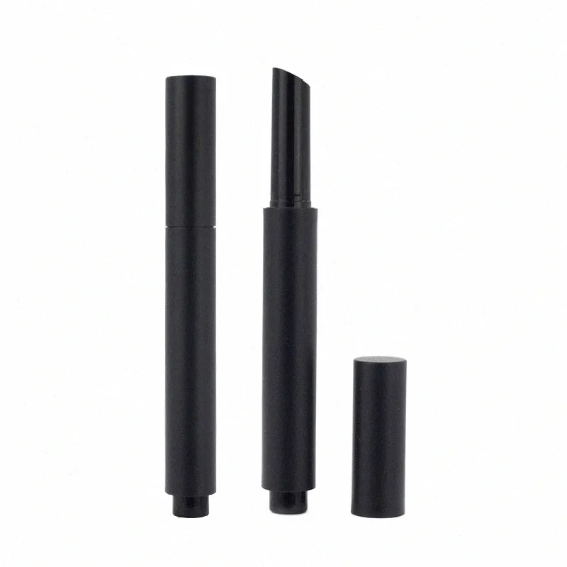 Tubo de batom Matte Black Pr Pen Tipo DIY Maquiagem Material de embalagem 10pc 50pc 100pc Plástico Frost Cosmetic Lip Balm Ctainer l2Cn #