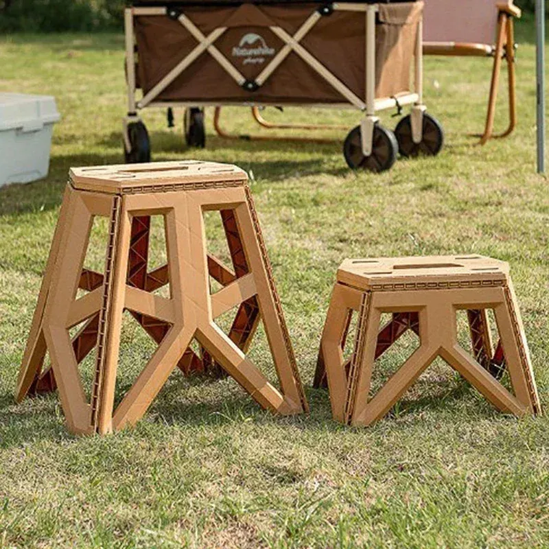 Portátil dobrável fezes de alta carga lidar com design durável mini cadeira de pesca fezes quadradas fezes de acampamento ao ar livre 240319