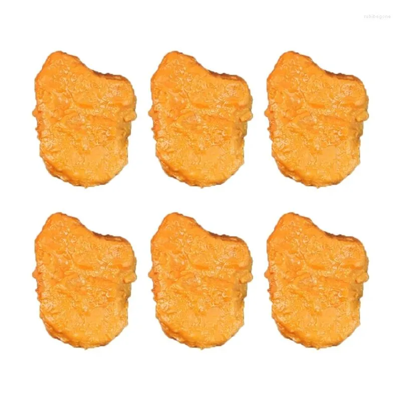 Fiori Decorativi Y1UB Confezione Da 6 Decorazioni Artificiali Per Esposizione Di Pollo Fritto, Perfette Per L'insegnamento Dell'artigianato