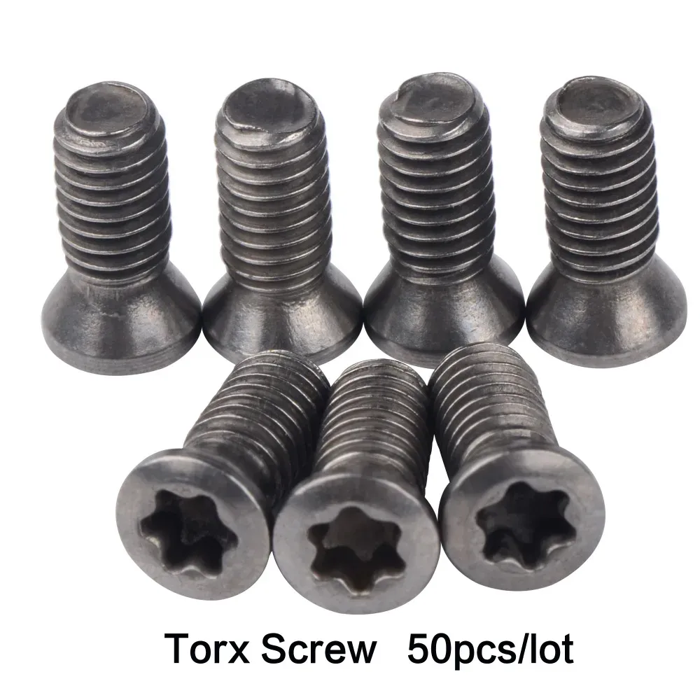 Gereedschapshouder 50pcs/Los M1,8 M2 M2,5 M3 M3,5 M4 M5 M6 TORX SCHREIBUNG FÜR LAUBEN VERWENDUNG VERWENDUNGEN CNC DER TATE TOOL ASSSOKING ABSCHAFT ABSCHNITT ABSCHAFTEN Legierter Stahl 12.9