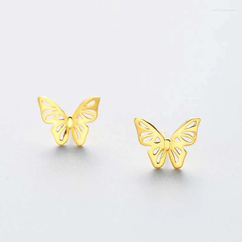 Boucles d'oreilles papillon en argent Sterling 925 pour femmes, bijoux à la mode, S925