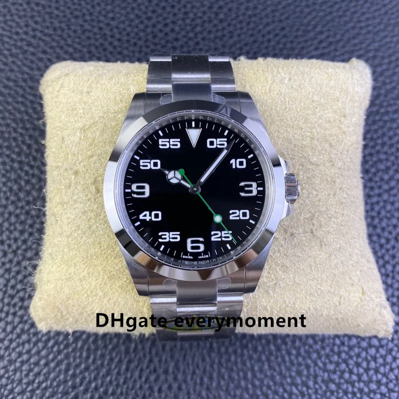 Clean Factory Super Edition Men's Watches 40mm 126900 3230 rörelse Automatisk mekanisk klocka Black Dial 904L Sapphire Night Glow Deep Waterproof Arvurs