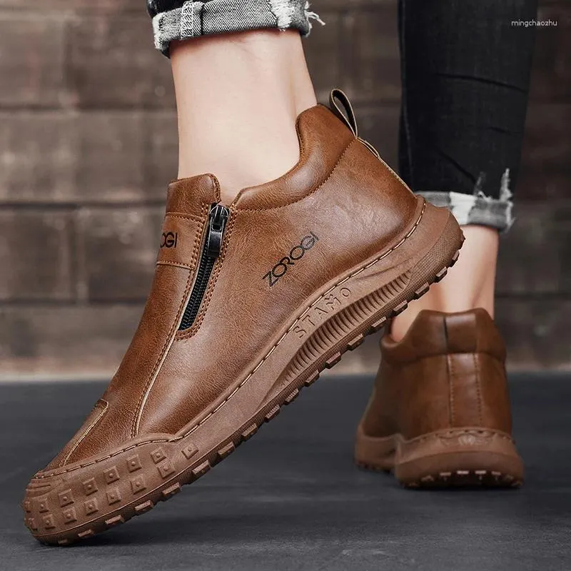 Casual Schoenen Damyuan Mannen Lederen Antislip Heren Sneakers Sport Ademend Heren Platte Witte Tenis Zapatillas Hombre