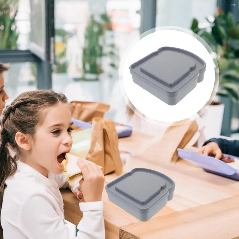 Depolama Şişeleri 4 PC Snack Conterers için Toddlers Sandviç Kutuları Çocuklar Ekmek Öğle Yemeği Tutucu Çocuk