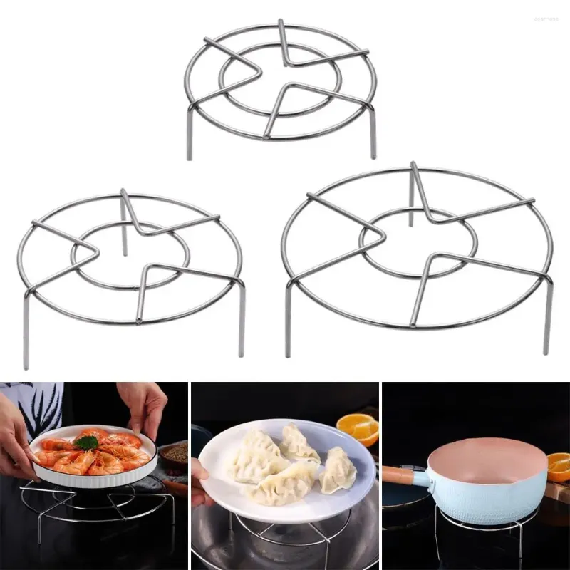 Double chaudières 1 pièces, étagère de cuisson à vapeur multifonction en acier inoxydable, boulettes à vapeur, gril à œufs, plateau de Pot, support d'ustensiles de cuisine