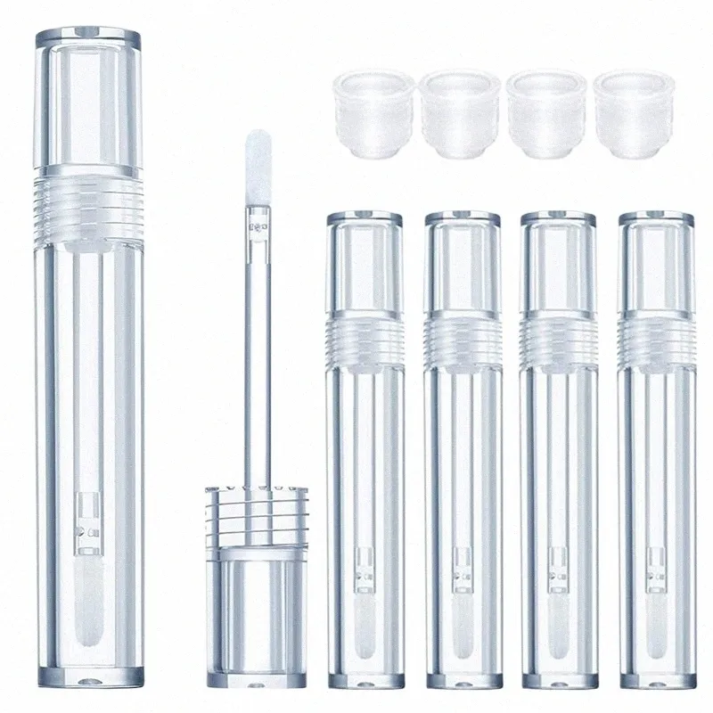 20st tomt läppglansrör 5 ml KLAR LIP BALM -flaskor påfyllningsbar läppstift Ctainer Eyel Growth Liquid Cosinic Ctainer W6EQ#