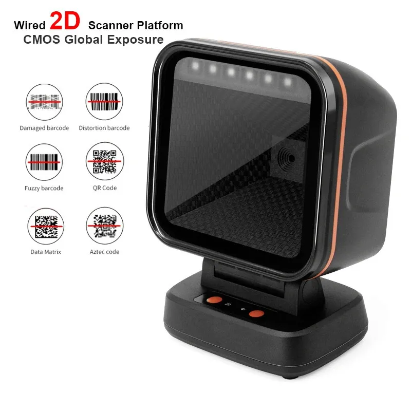 منصة المسح الضوئي Highspeed 2D Global Expre CMOS Scanner Scanner Window Windound Allround Desktop QR Code Reader X1 240318