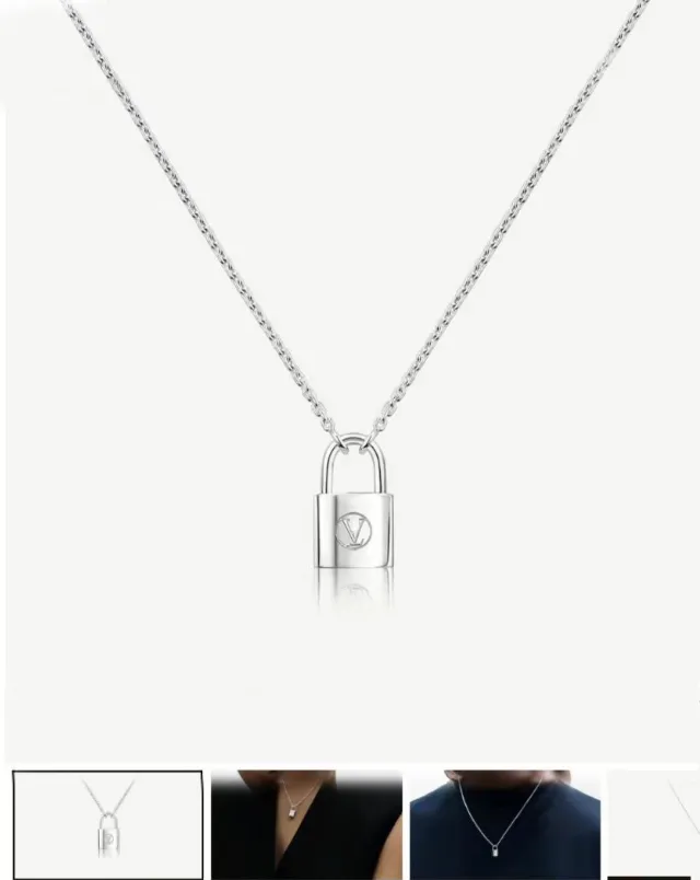 Collier de verrouillage jamais décoloré Plaqué or 18 carats Colliers de créateurs de luxe Collier avec pendentif en acier inoxydable pour femmes et hommes Bijoux de chaîne Bijoux de fête de mariage