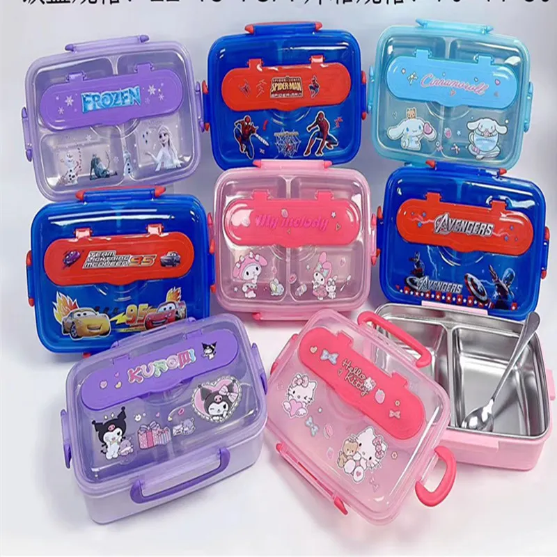 Premium Stainless Steel Insulated Lunch Box - Cute Cartoon Design ...