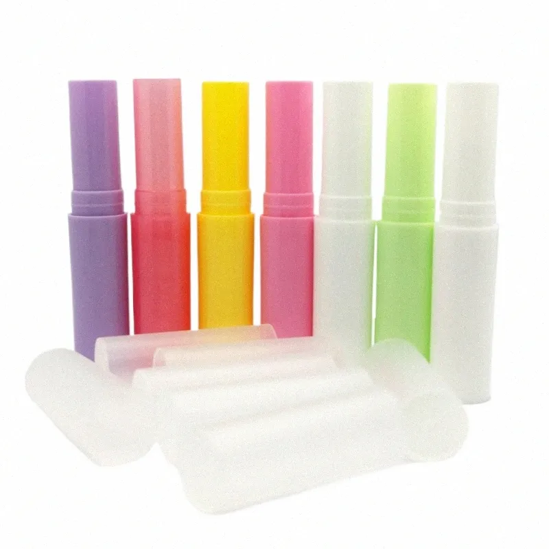 50/100pcs 4ml 4g Tubo Batom Lip Balm Ctainers com Tampas Mini Vazio Lip Balm Stick Tubo Portátil Viagem Cosméticos Ctainers V90n #